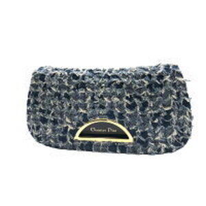Christian Dior Marispearl Denim Clutch Bag Shoulder HO